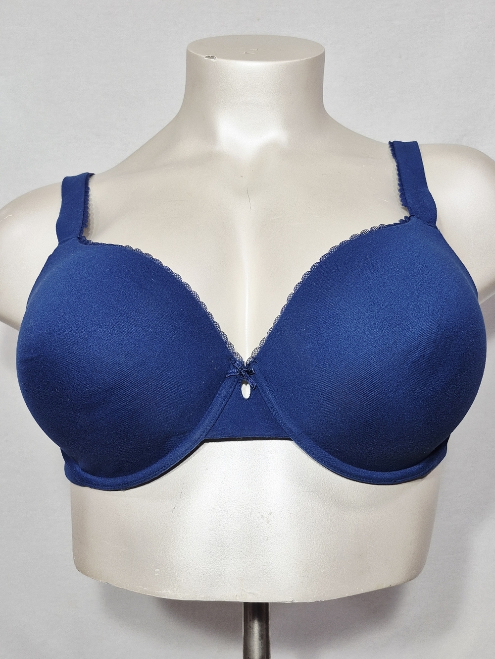 42D Paramour 135031 Sensational Micro T-Shirt Underwire Bra Navy Blue